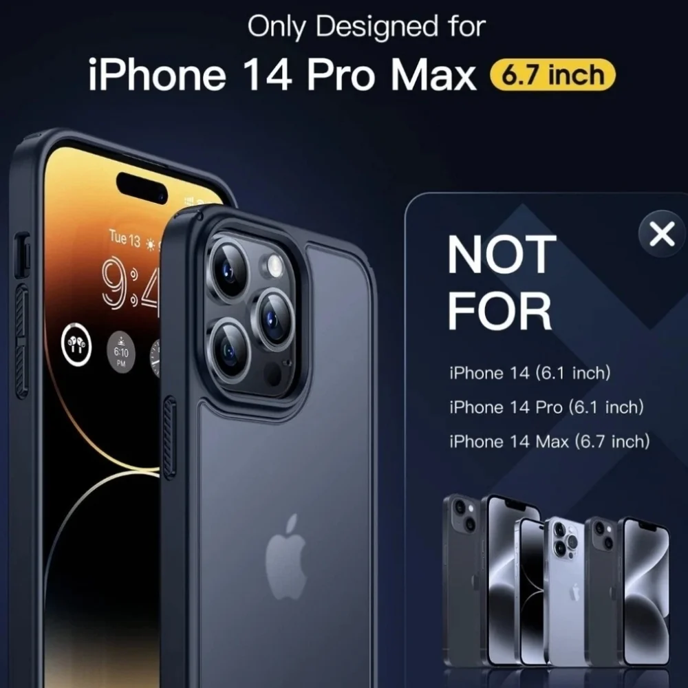 Iphone 14 Pro Max Apple Screen Protector Case Transparent New